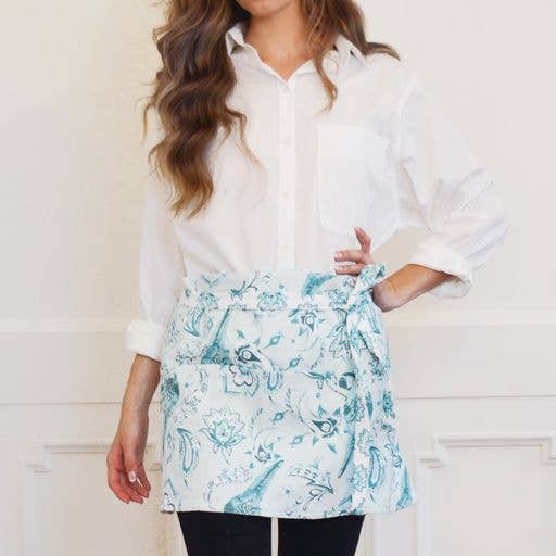 Coastal Seafoam Reversible Garden Apron