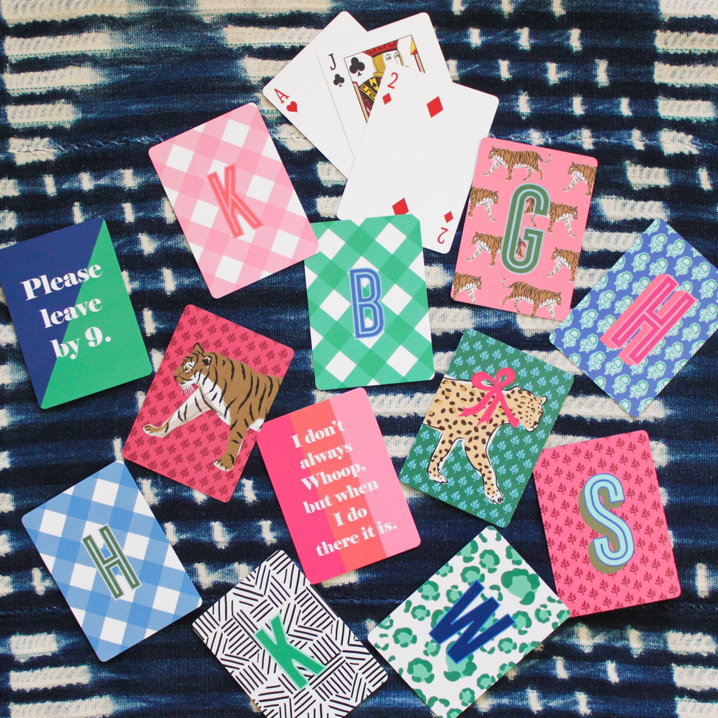 Cheeky Quotes | Playing Cards | Monogrammed Deck Of Cards: Leopard