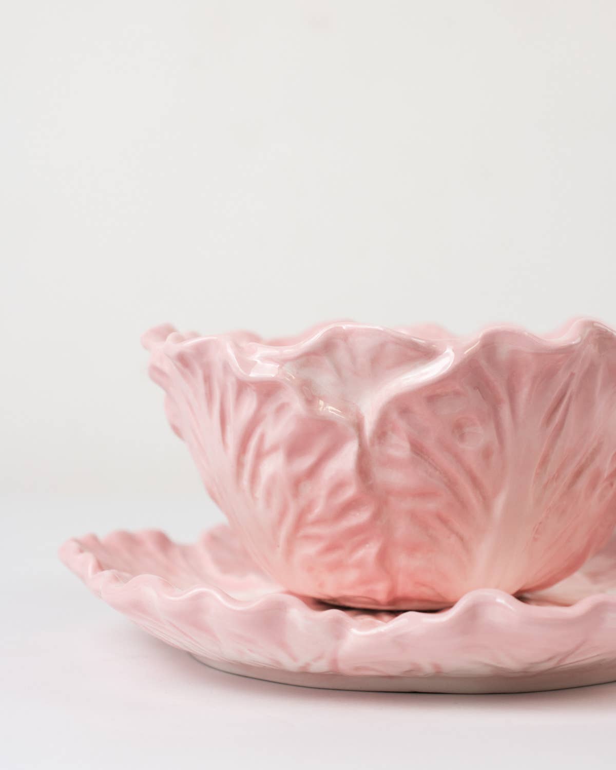 Cabbage Bowl Light Pink 6x5