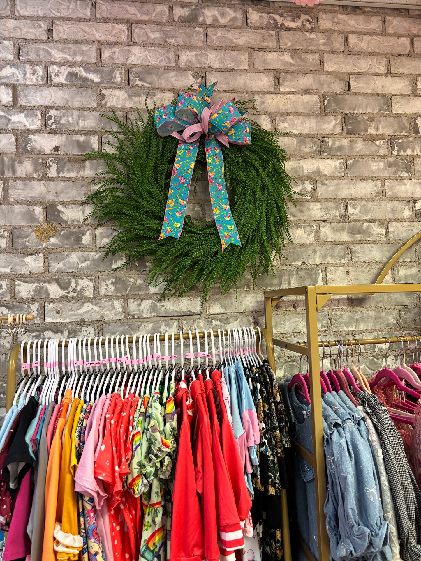 Bead grass wreath #1