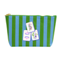 *NEW Mahjong Bag Preppy tile bag | green & blue stripe