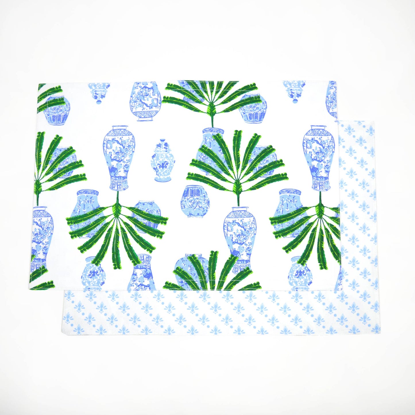 Ginger Jar Palm Reversible Placemat Set