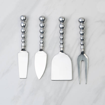 Aluminum Beaded Cheese Tools, Set of 4