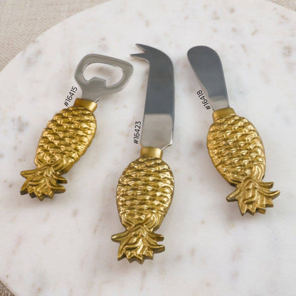 7" Gold Pineapple Cheese Knife