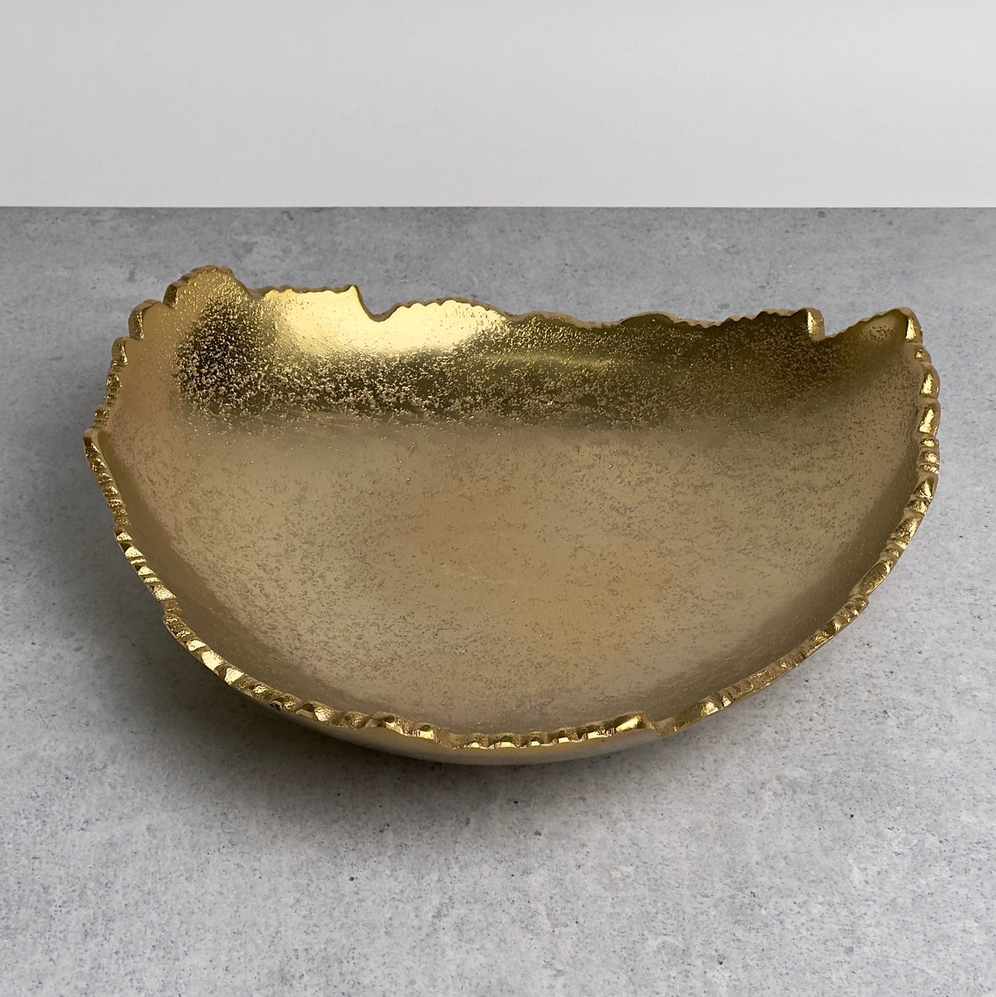 Golden Torn Texture 3-Point Bowl