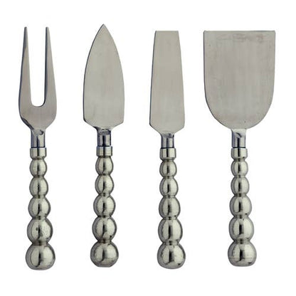Aluminum Beaded Cheese Tools, Set of 4