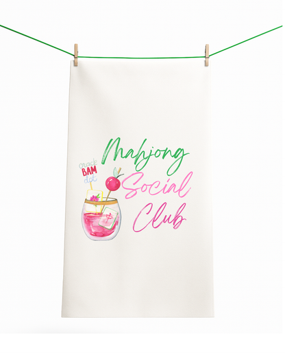 Mahjong gift Mahjong gift towel social club cute hostess