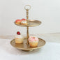 Gold Textured 2-Tier Stand