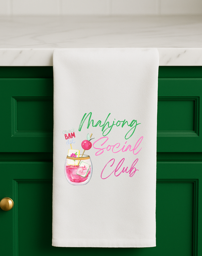 Mahjong gift Mahjong gift towel social club cute hostess