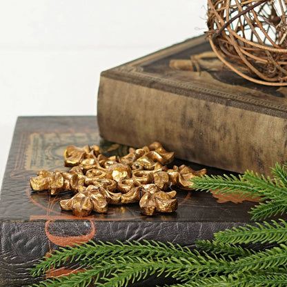 Polyresin Golden Snowflake Ornament 4.5"