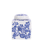 Enchanted Garden Jar   Blue/White   4x5x4