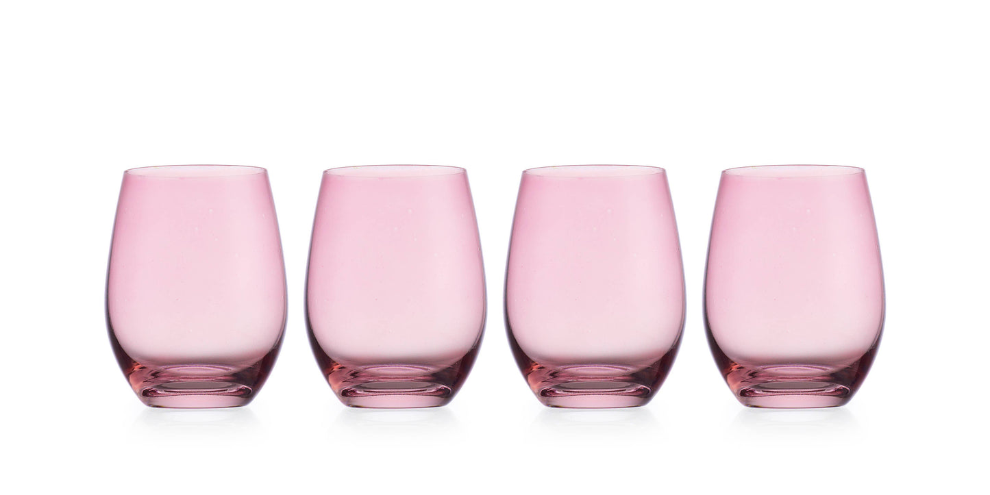 Set of Four Veneto Stemless Wine Glasses - Ballet