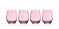 Set of Four Veneto Stemless Wine Glasses - Ballet