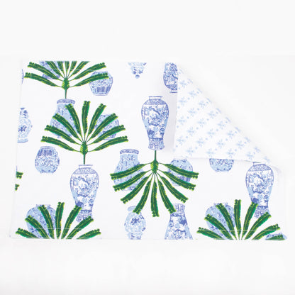 Ginger Jar Palm Reversible Placemat Set