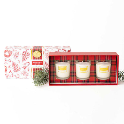 Festive Spice 3 Piece Assorted Candle Boxed Set