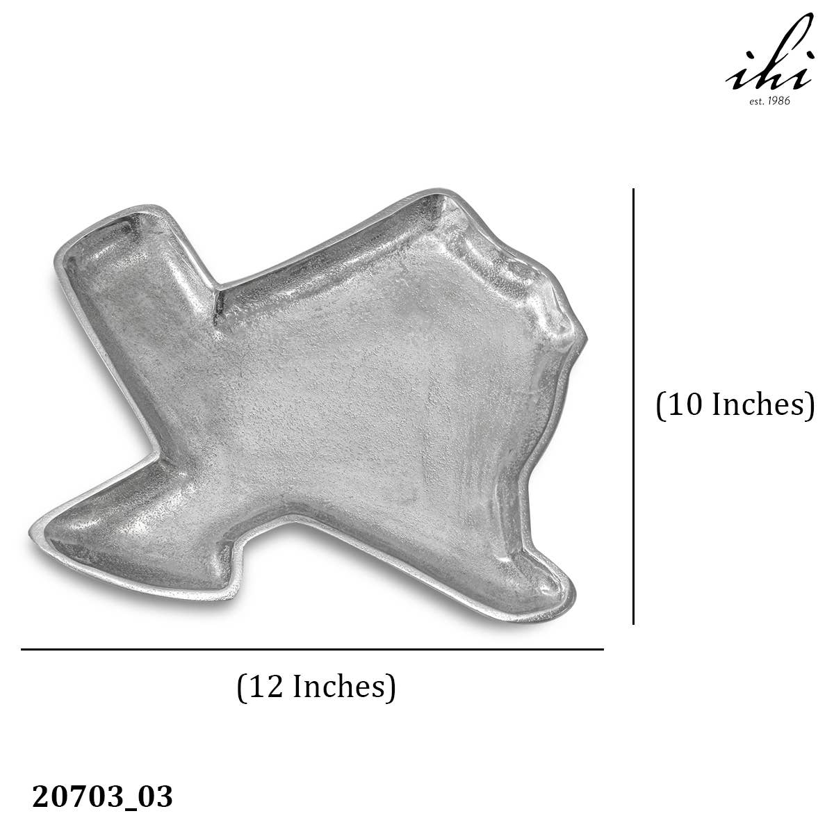 Aluminum Texas Map Tray