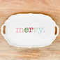 Merry Platter   White/Multi   16.5x10