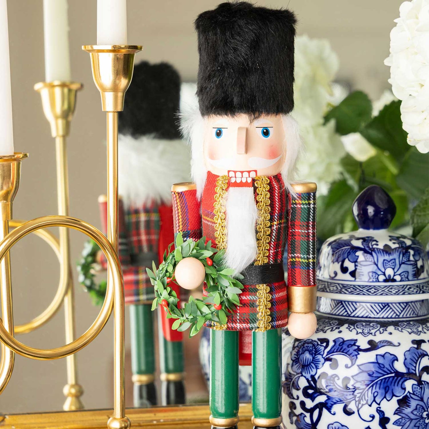 Plaid 15" Nutcracker
