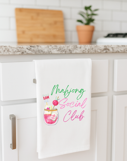 Mahjong gift Mahjong gift towel social club cute hostess
