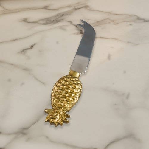 7" Gold Pineapple Cheese Knife