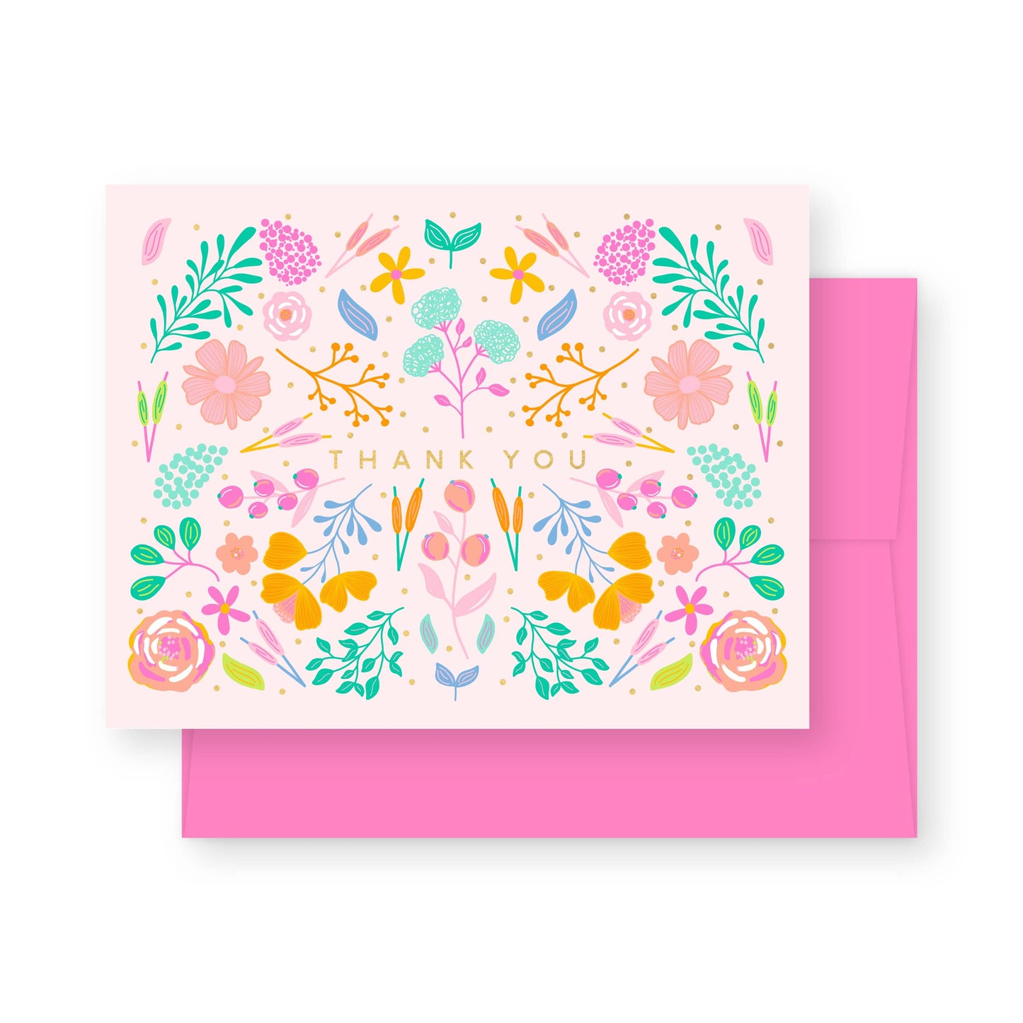 Blush Rainbow Forest Thank You Greeting Card Box Set