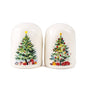 Gloria Tree Salt and Pepper Shaker   White/Multi   2.5x3   Set of 2