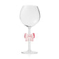 Coquette Pink Bow Acrylic Wine Glass