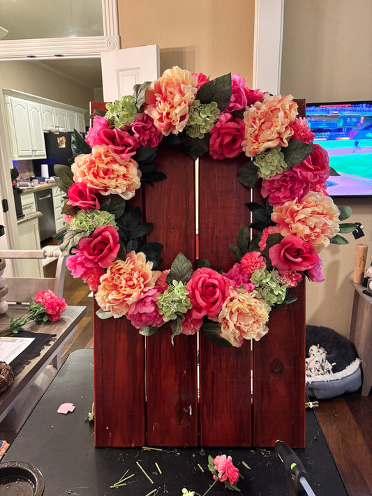 Floral Grapevine Wreath