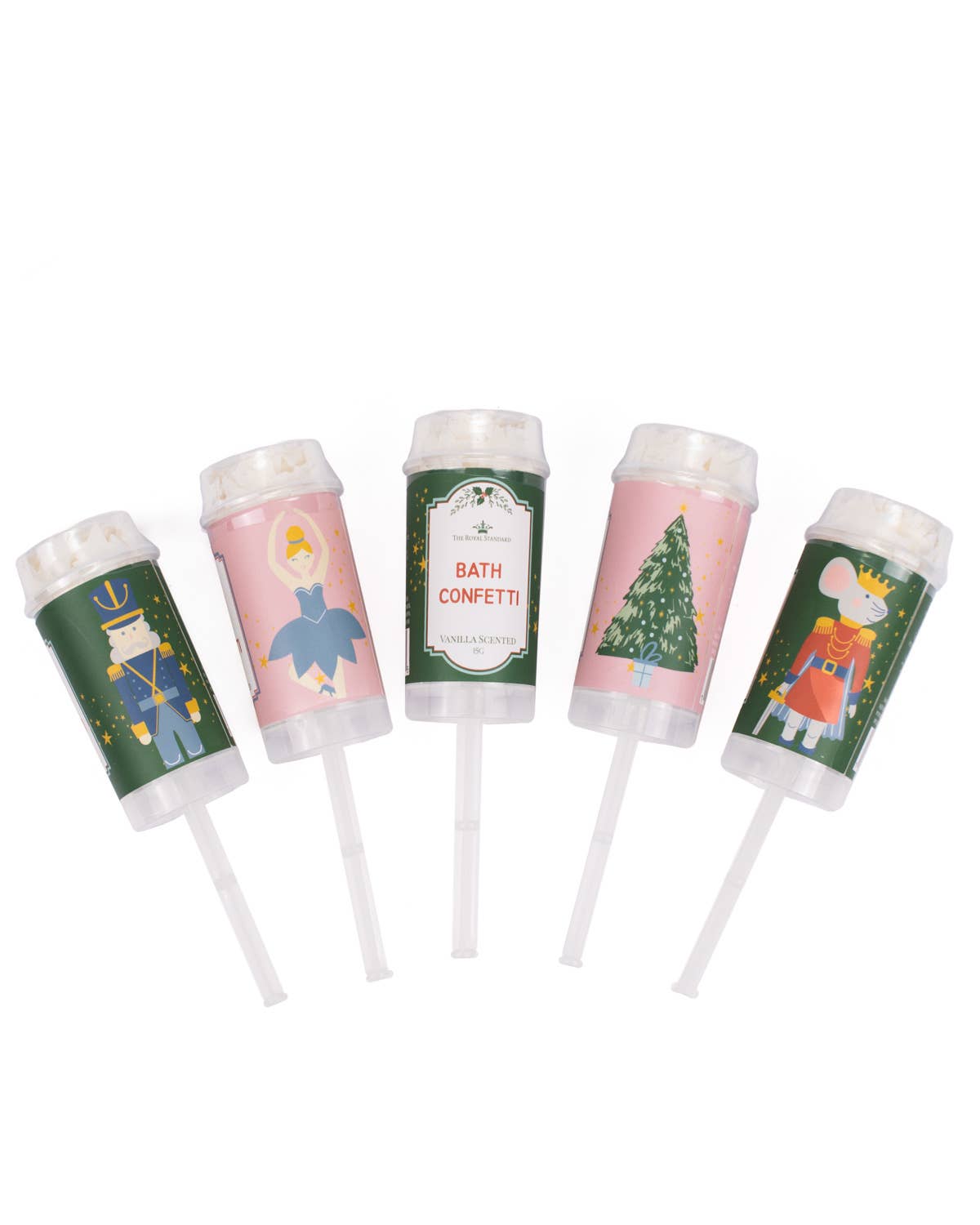 Nutcracker Waltz Bath Confetti Poppers   Vanilla Scented