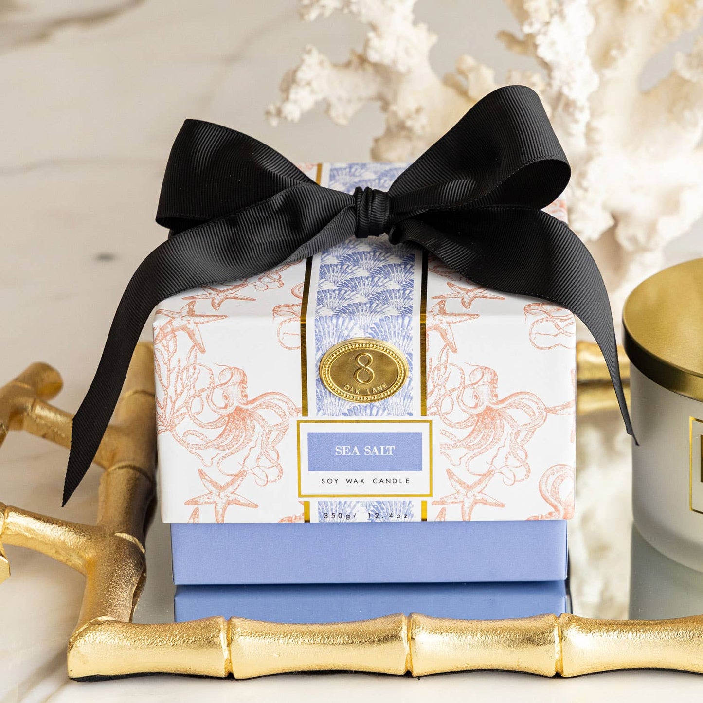 Coral Sea Salt 3-Wick Boxed Soy Wax Candle