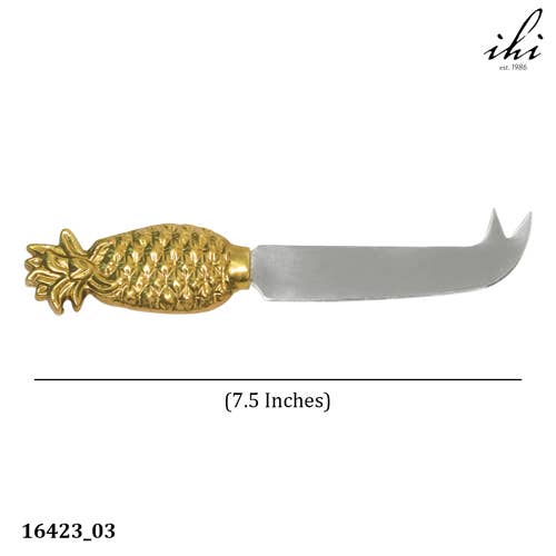 7" Gold Pineapple Cheese Knife