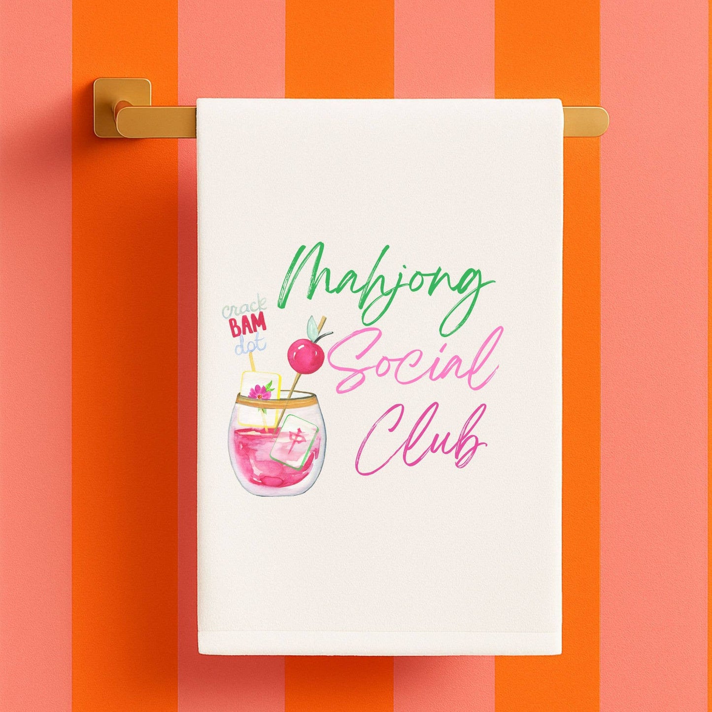 Mahjong gift Mahjong gift towel social club cute hostess