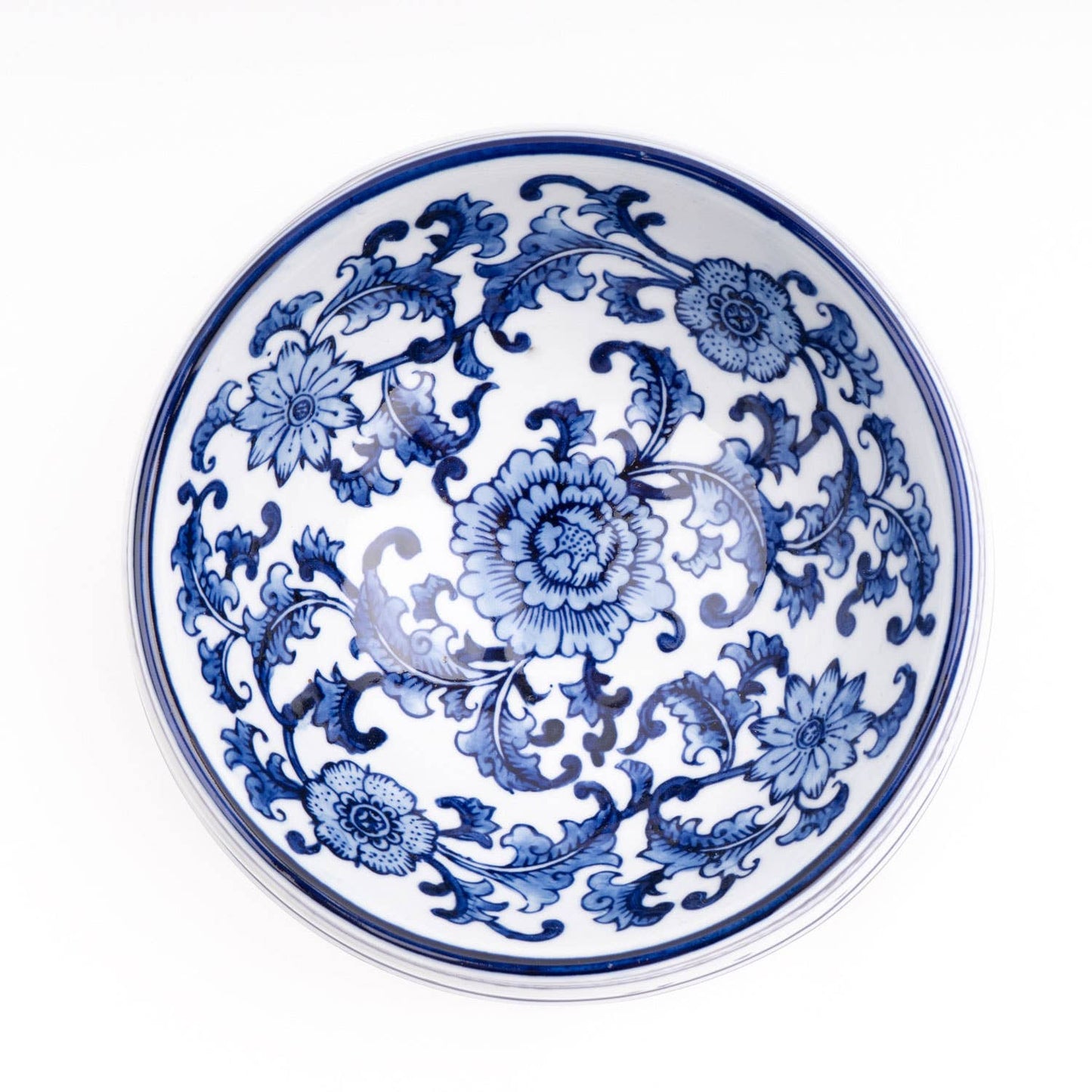 Blue Chinoiserie Large Dog Bowl