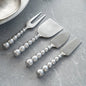 Aluminum Beaded Cheese Tools, Set of 4