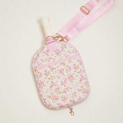 Boho-Floral-Neoprene-Pickleball-Paddle-Bag: Lavender / One / 5AG78019