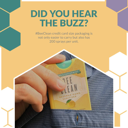 Organic Beeswax Bee Clean Hand Sanitizer Spray