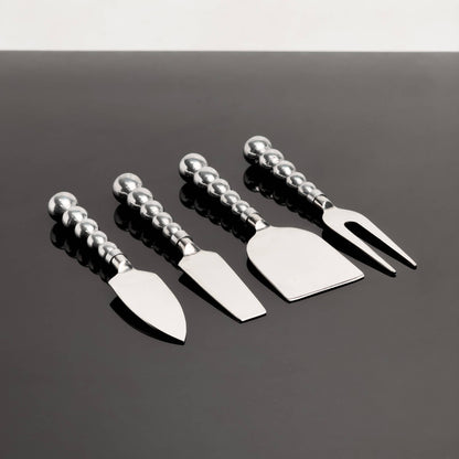 Aluminum Beaded Cheese Tools, Set of 4