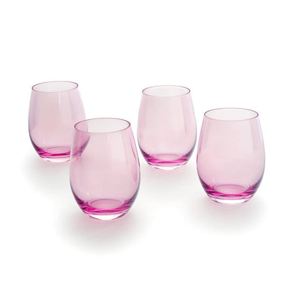 Set of Four Veneto Stemless Wine Glasses - Ballet