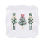 Watercolor Nutcracker Square Platter   White/Multi   11.5x11.5